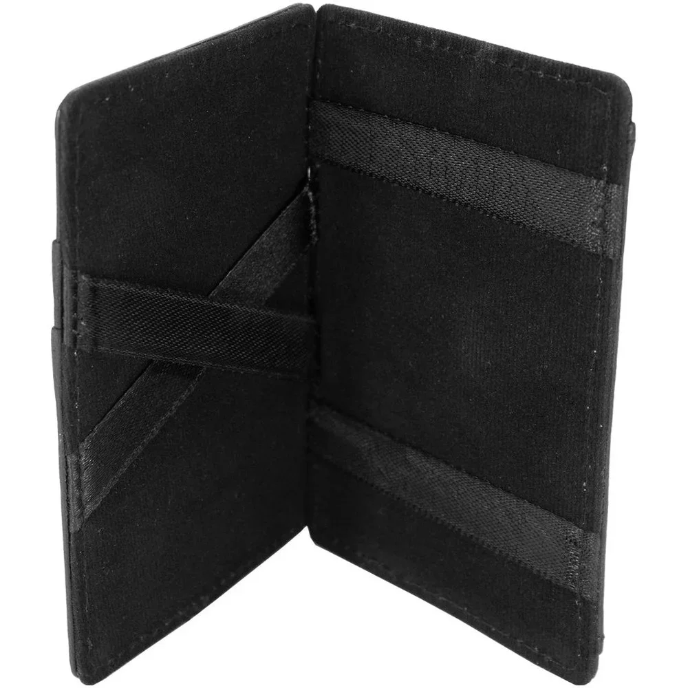 Genuine Leather Magic Wallet, Black Buy 1 Get 1 Free